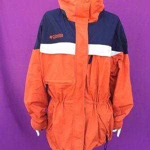 COLUMBIA boulder ridge women's 3-in-1orange color jacket size--L